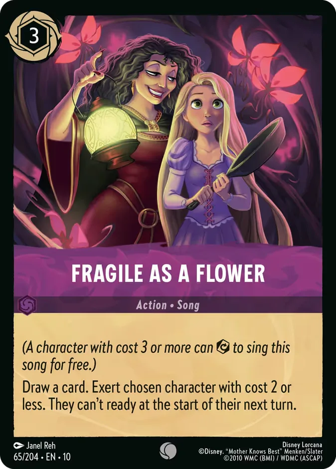 Fragile as a Flower #65 Whispers in the Well Disney Lorcana card