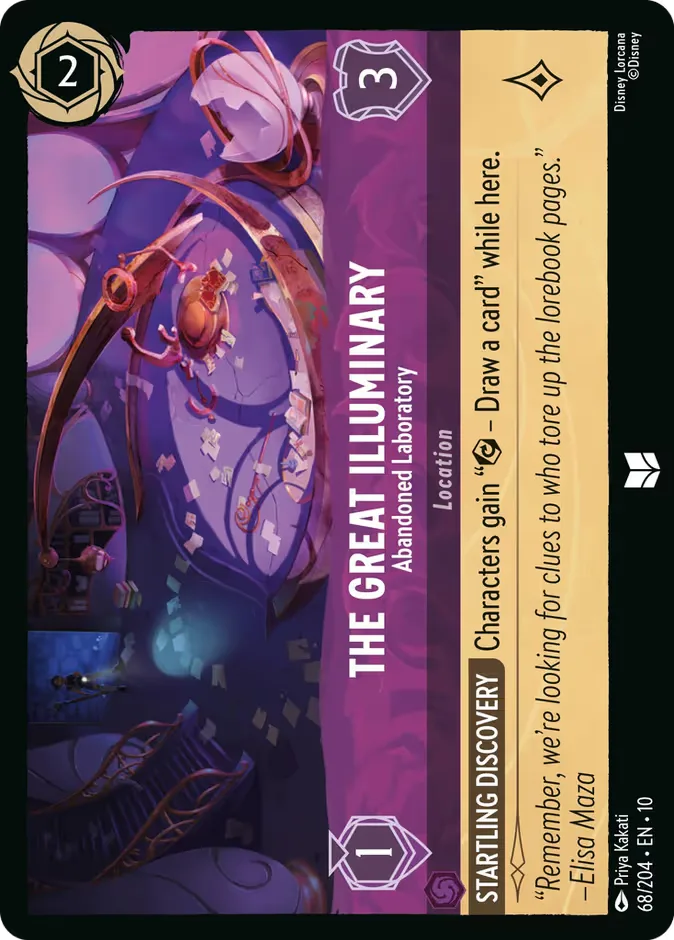 The Great Illuminary #68 Whispers in the Well Disney Lorcana card