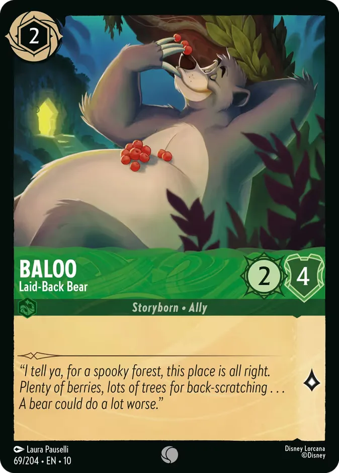 Baloo #69 Whispers in the Well Disney Lorcana card