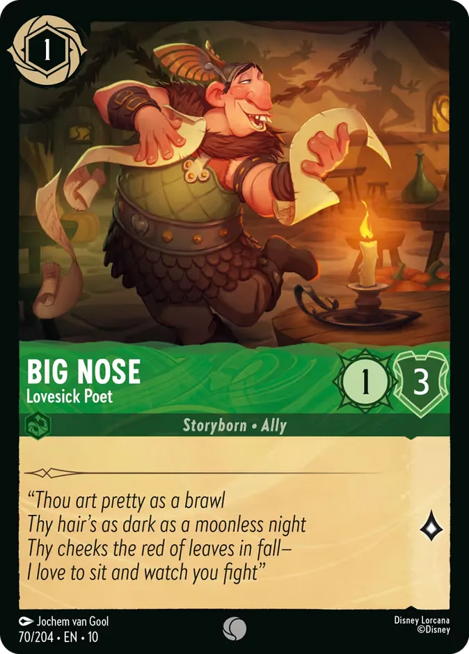 Big Nose #70 Whispers in the Well Disney Lorcana card