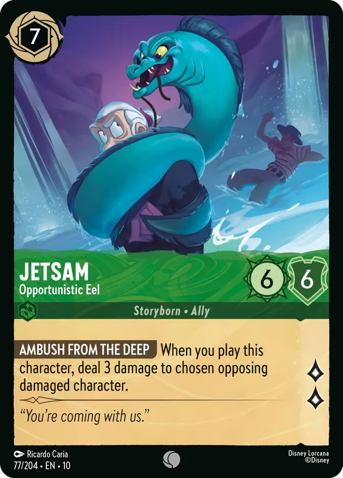 Jetsam #77 Whispers in the Well Disney Lorcana card