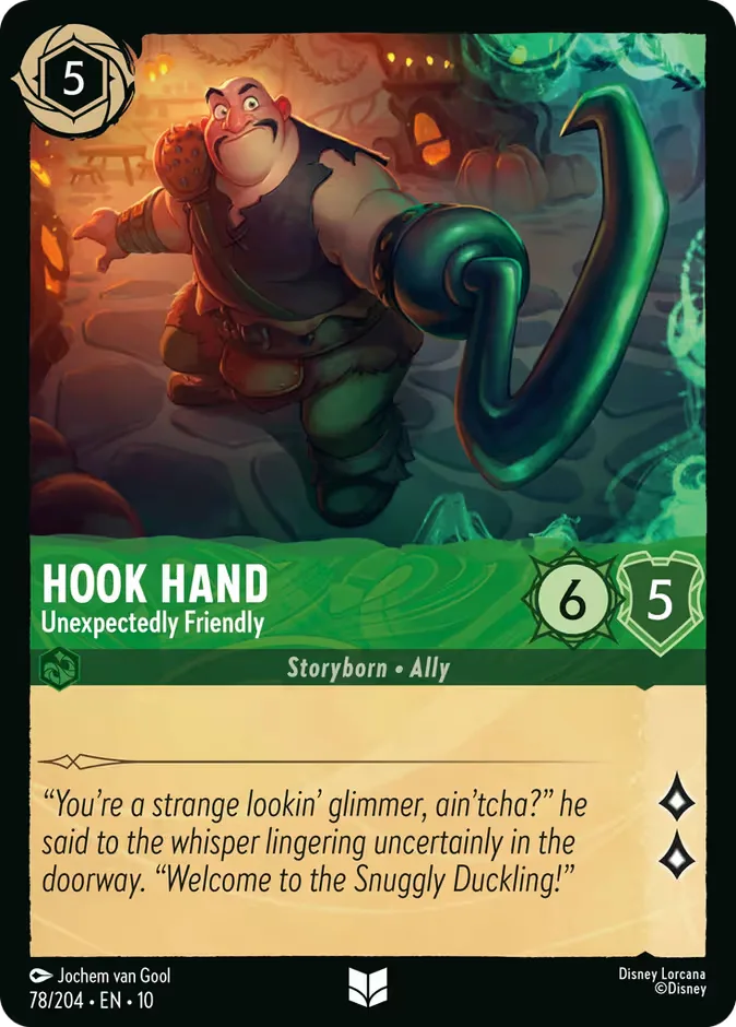 Hook Hand #78 Whispers in the Well Disney Lorcana card