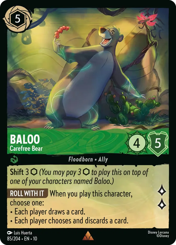 Baloo #85 Whispers in the Well Disney Lorcana card