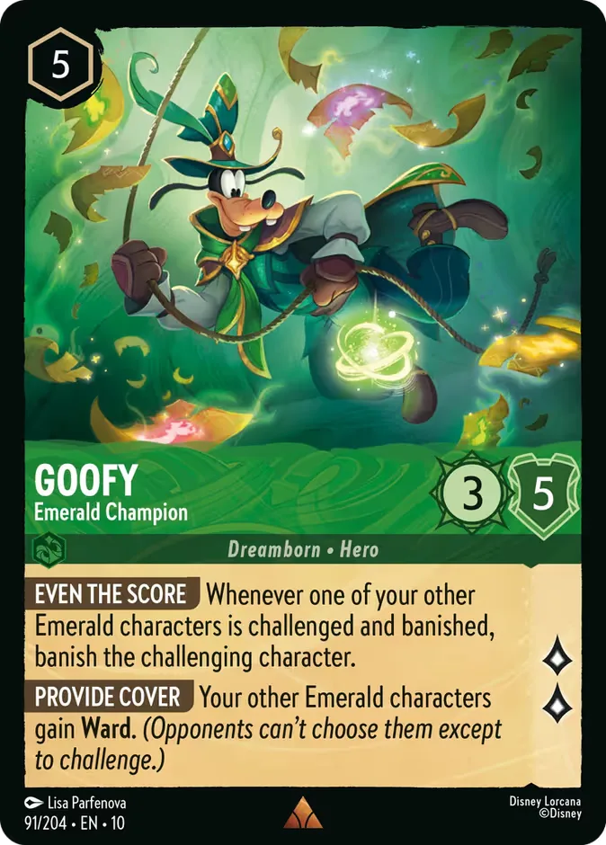 Goofy #91 Whispers in the Well Disney Lorcana card