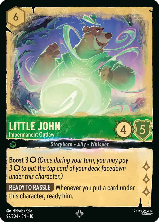 Little John #92 Whispers in the Well Disney Lorcana card