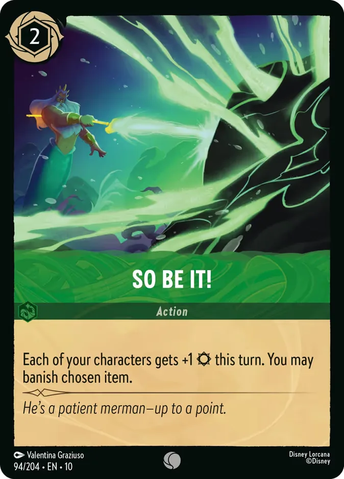 So Be It! #94 Whispers in the Well Disney Lorcana card