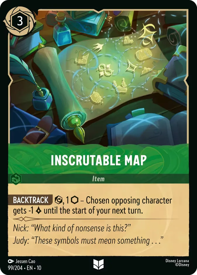 Inscrutable Map #99 Whispers in the Well Disney Lorcana card
