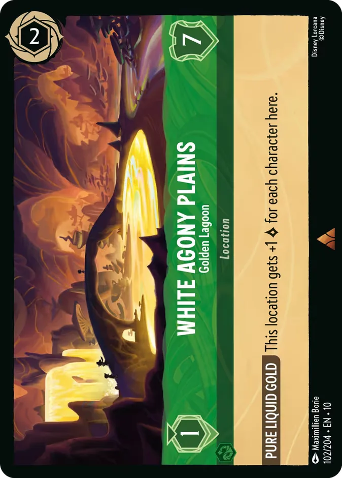 White Agony Plains #102 Whispers in the Well Disney Lorcana card