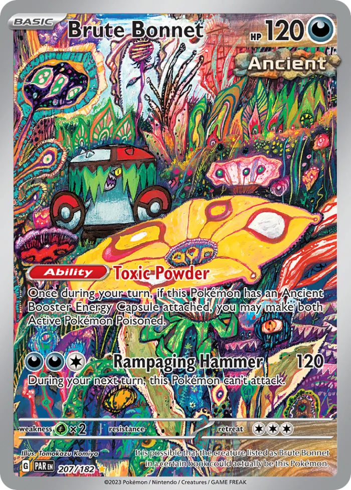 Brute Bonnet #207 Paradox Rift Pokemon card