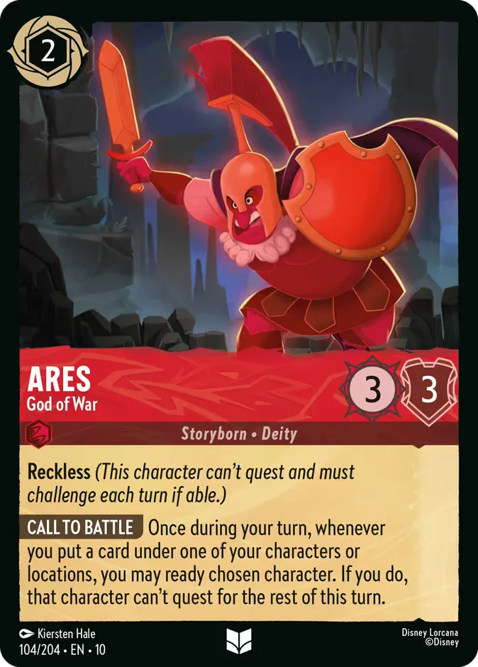 Ares #104 Whispers in the Well Disney Lorcana card