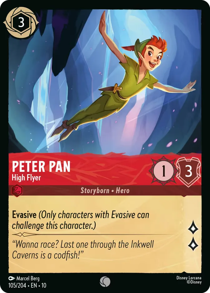 Peter Pan #105 Whispers in the Well Disney Lorcana card