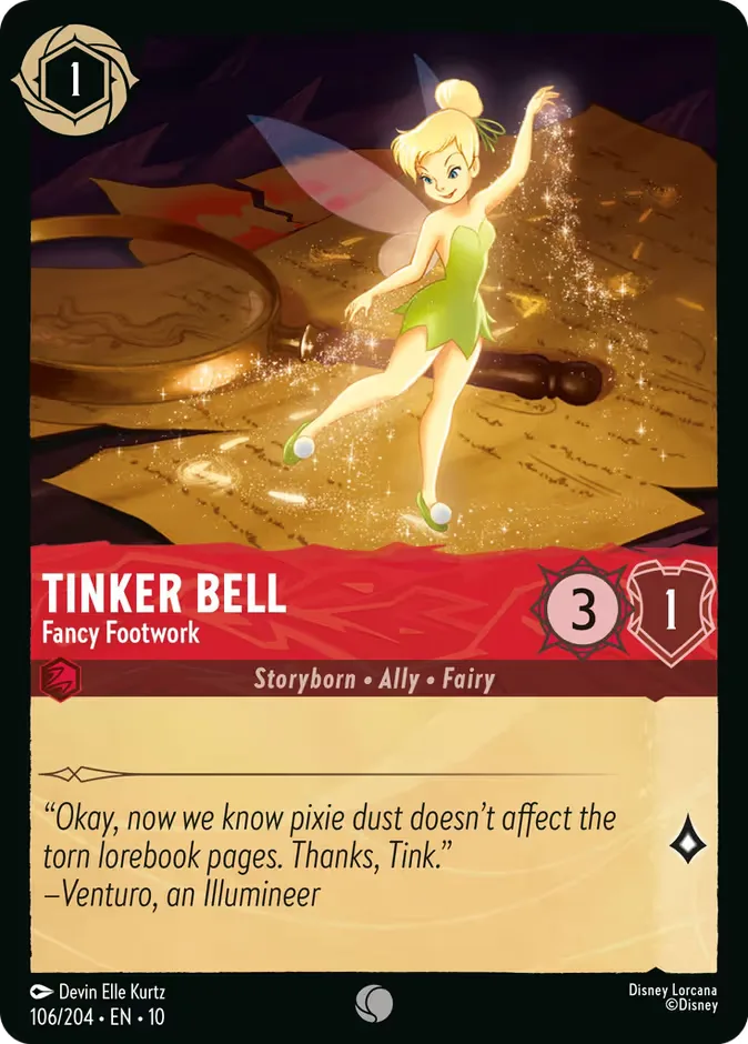 Tinker Bell #106 Whispers in the Well Disney Lorcana card