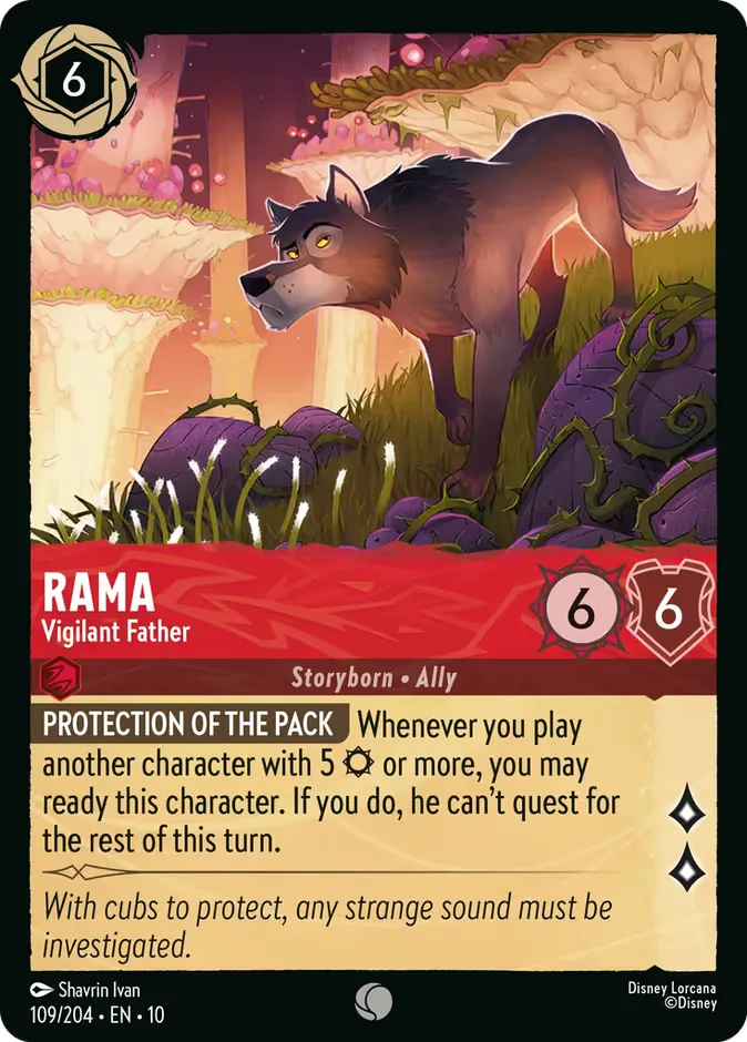 Rama #109 Whispers in the Well Disney Lorcana card