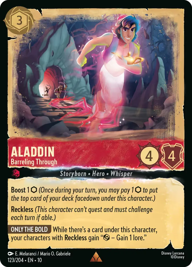 Aladdin #123 Whispers in the Well Disney Lorcana card