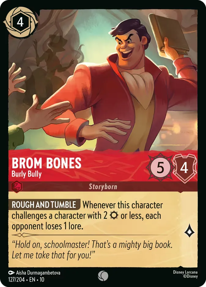 Brom Bones #127 Whispers in the Well Disney Lorcana card