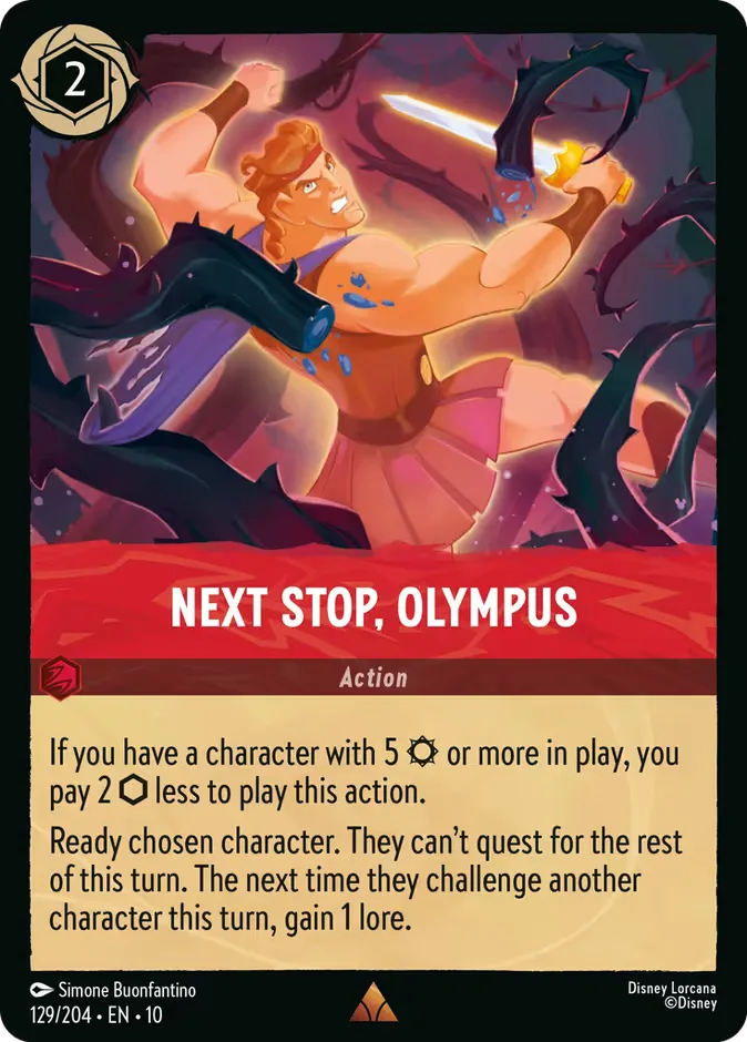 Next Stop, Olympus #129 Whispers in the Well Disney Lorcana card