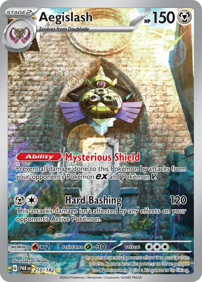 Aegislash #210 Paradox Rift Pokemon card