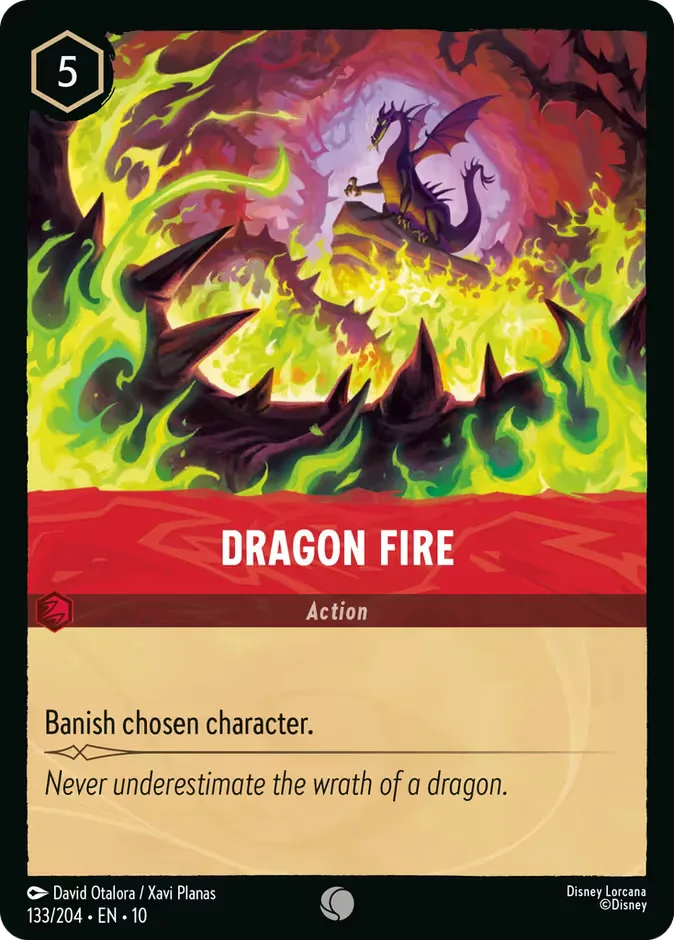 Dragon Fire #133 Whispers in the Well Disney Lorcana card