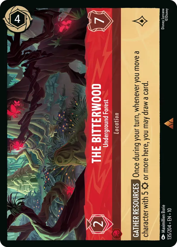 The Bitterwood #135 Whispers in the Well Disney Lorcana card