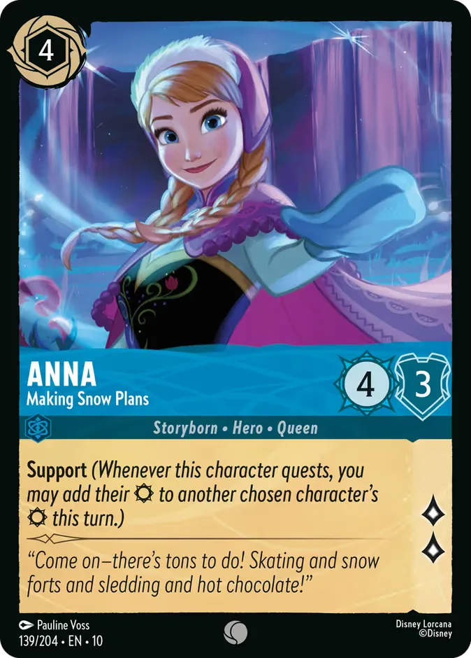 Anna #139 Whispers in the Well Disney Lorcana card