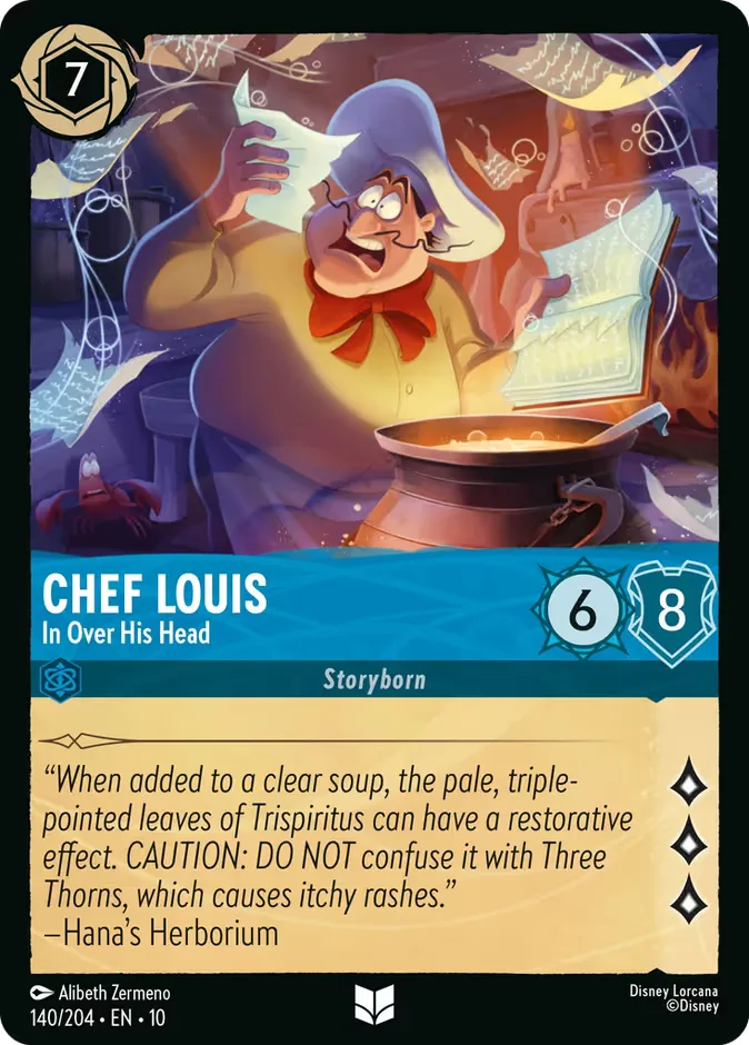 Chef Louis #140 Whispers in the Well Disney Lorcana card