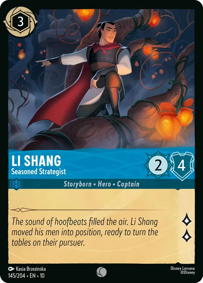 Li Shang #145 Whispers in the Well Disney Lorcana card