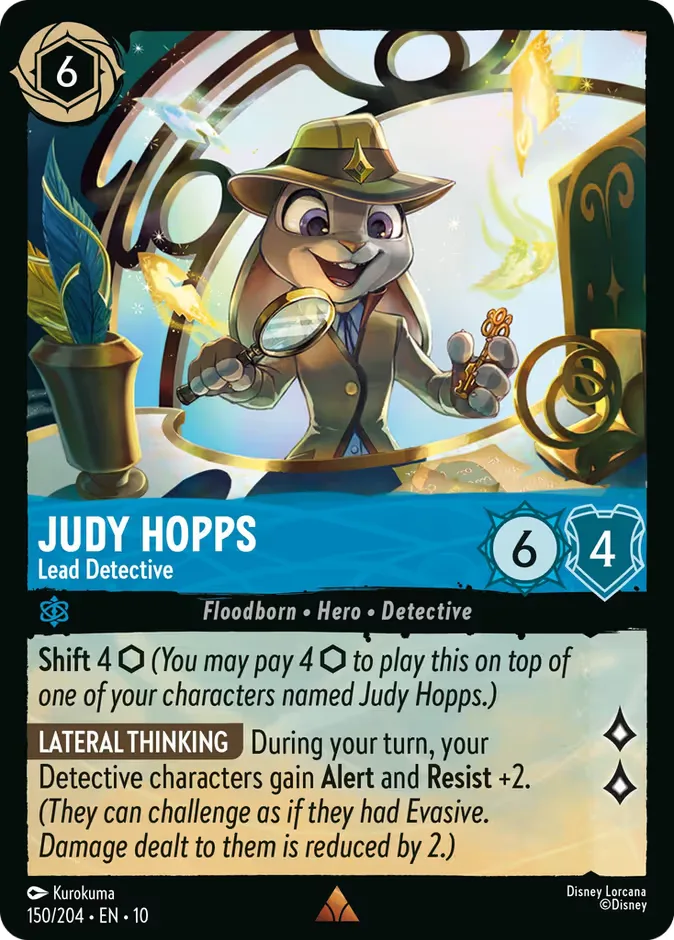 Judy Hopps #150 Whispers in the Well Disney Lorcana card