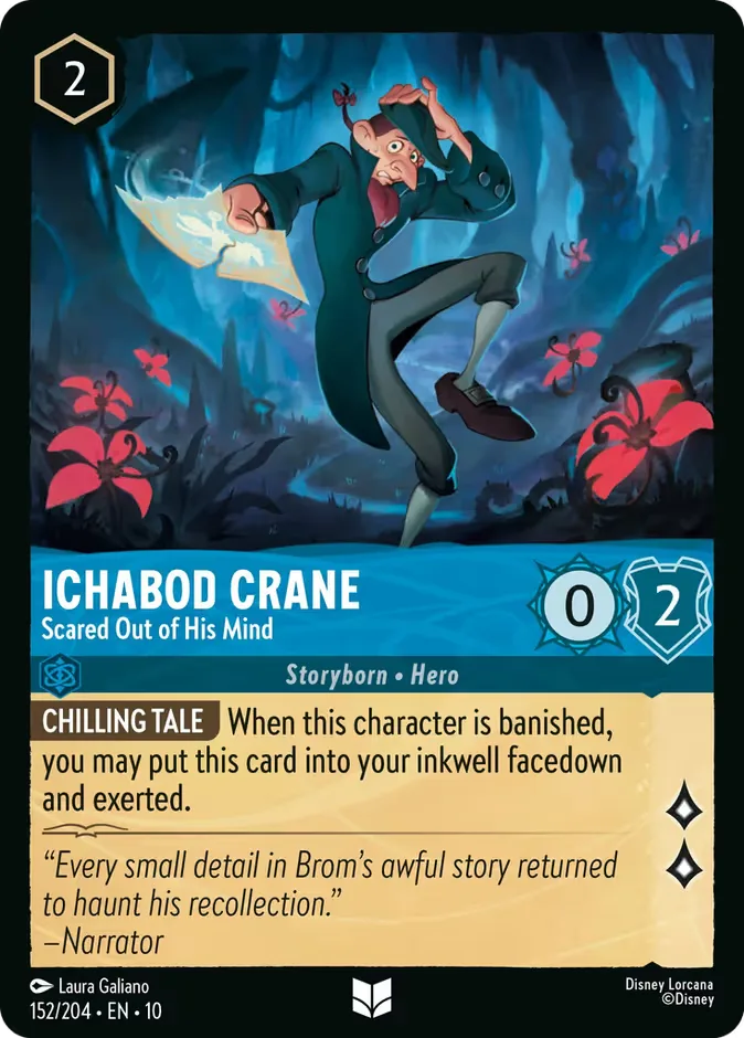 Ichabod Crane #152 Whispers in the Well Disney Lorcana card