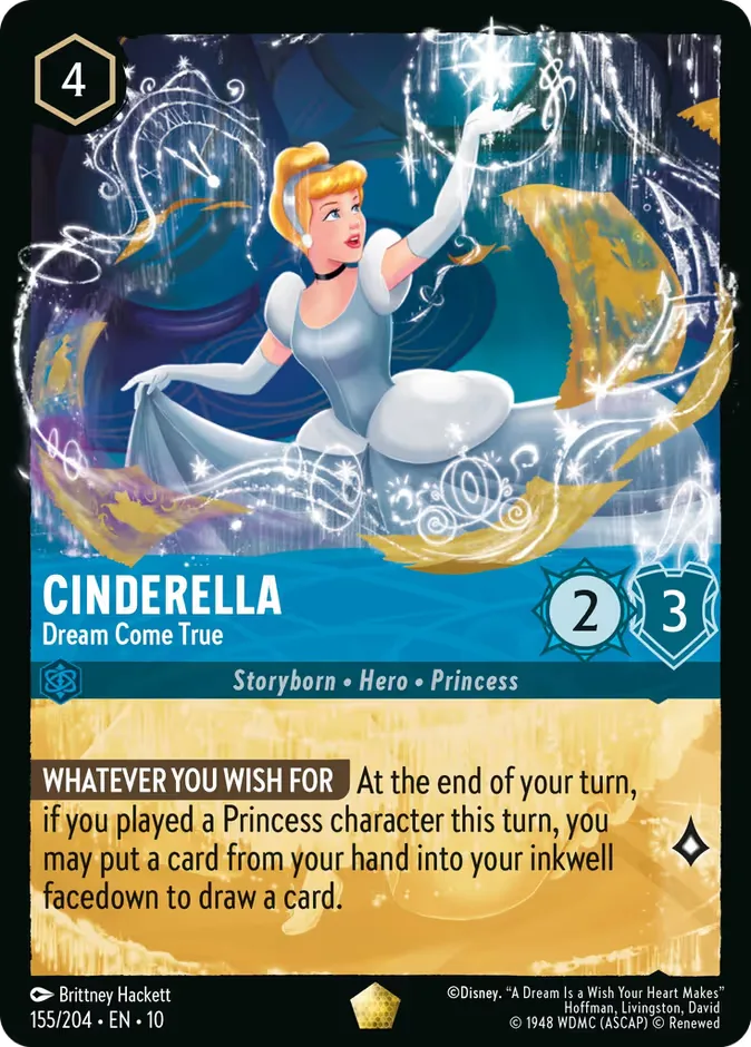 Cinderella #155 Whispers in the Well Disney Lorcana card
