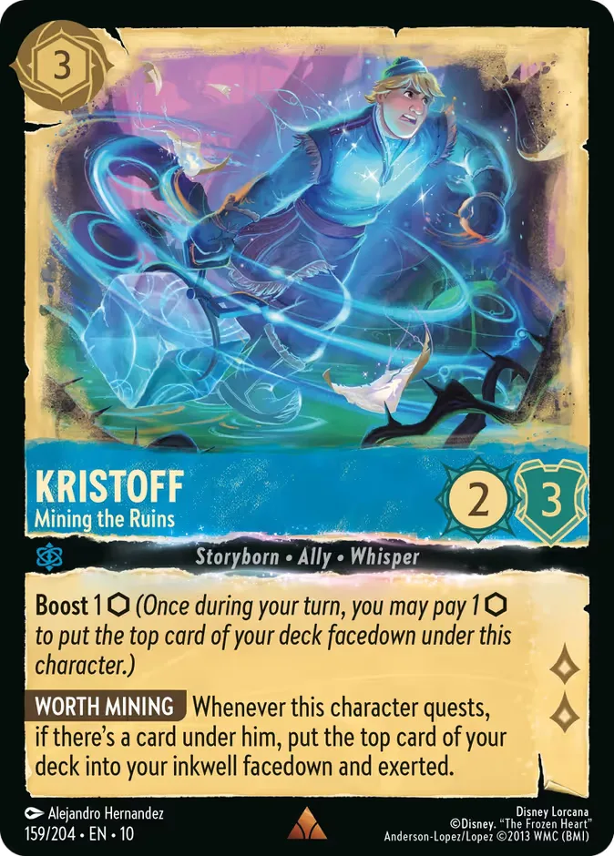Kristoff #159 Whispers in the Well Disney Lorcana card