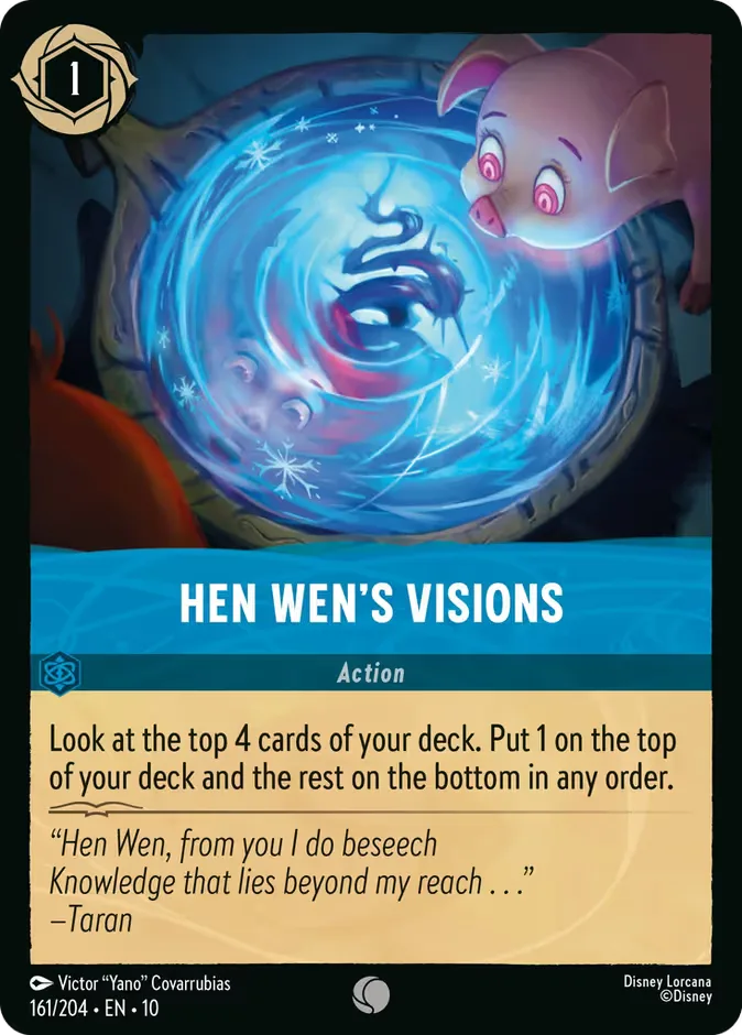 Hen Wen's Visions #161 Whispers in the Well Disney Lorcana card