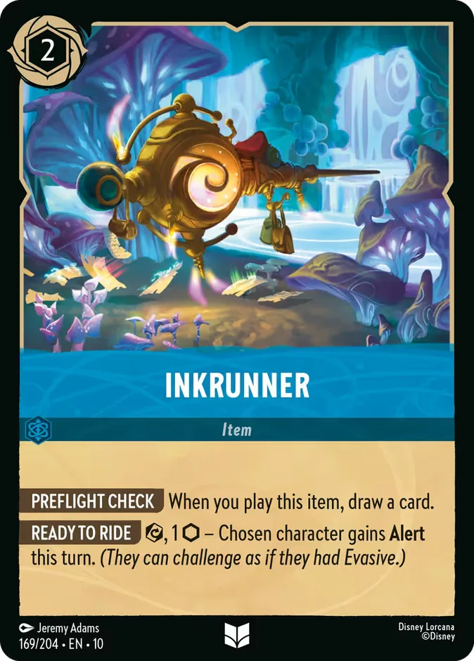 Inkrunner #169 Whispers in the Well Disney Lorcana card