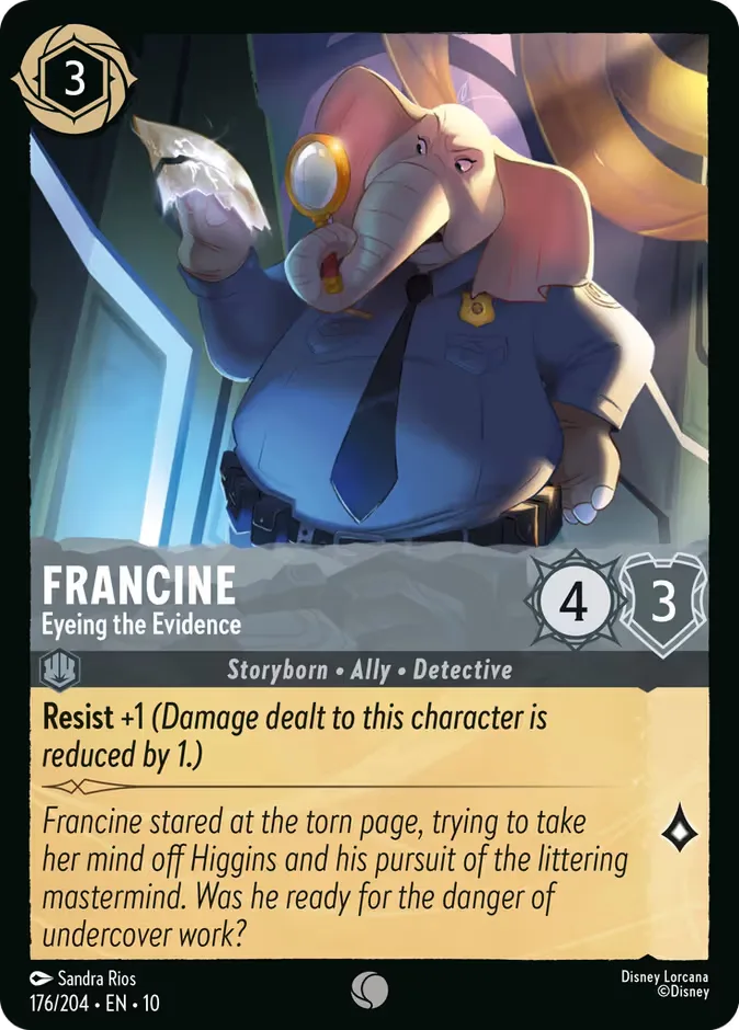 Francine #176 Whispers in the Well Disney Lorcana card