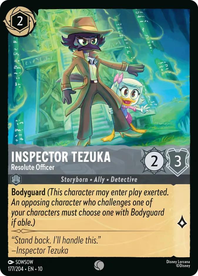 Inspector Tezuka #177 Whispers in the Well Disney Lorcana card