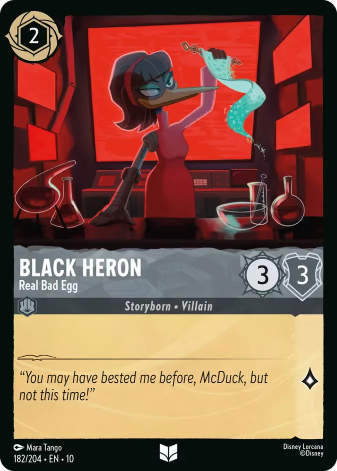 Black Heron #182 Whispers in the Well Disney Lorcana card