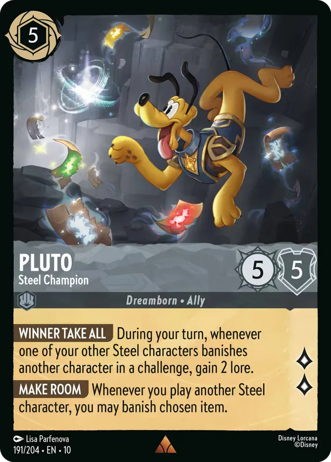 Pluto #191 Whispers in the Well Disney Lorcana card