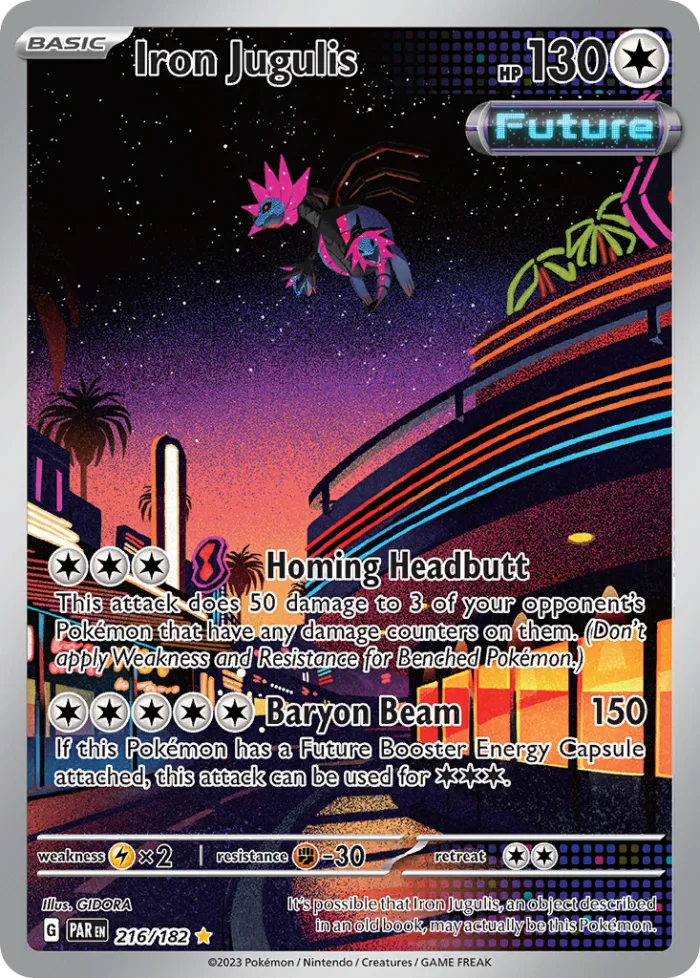 Iron Jugulis #216 Paradox Rift Pokemon card