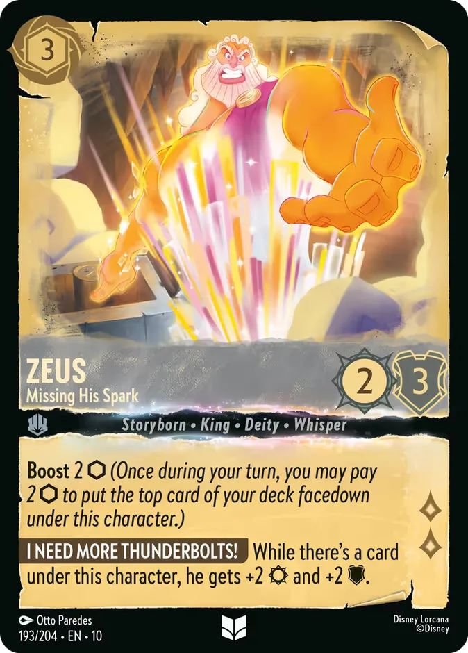 Zeus #193 Whispers in the Well Disney Lorcana card