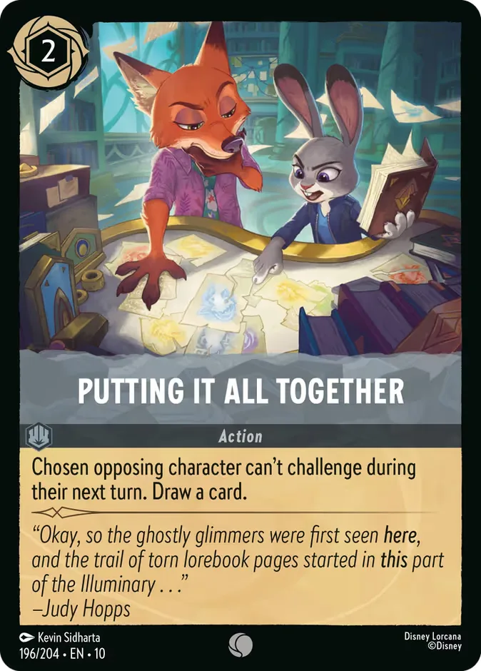 Putting It All Together #196 Whispers in the Well Disney Lorcana card