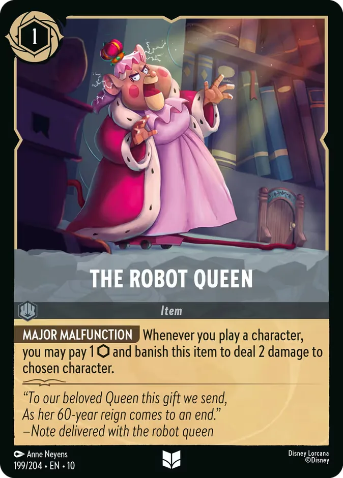 The Robot Queen #199 Whispers in the Well Disney Lorcana card