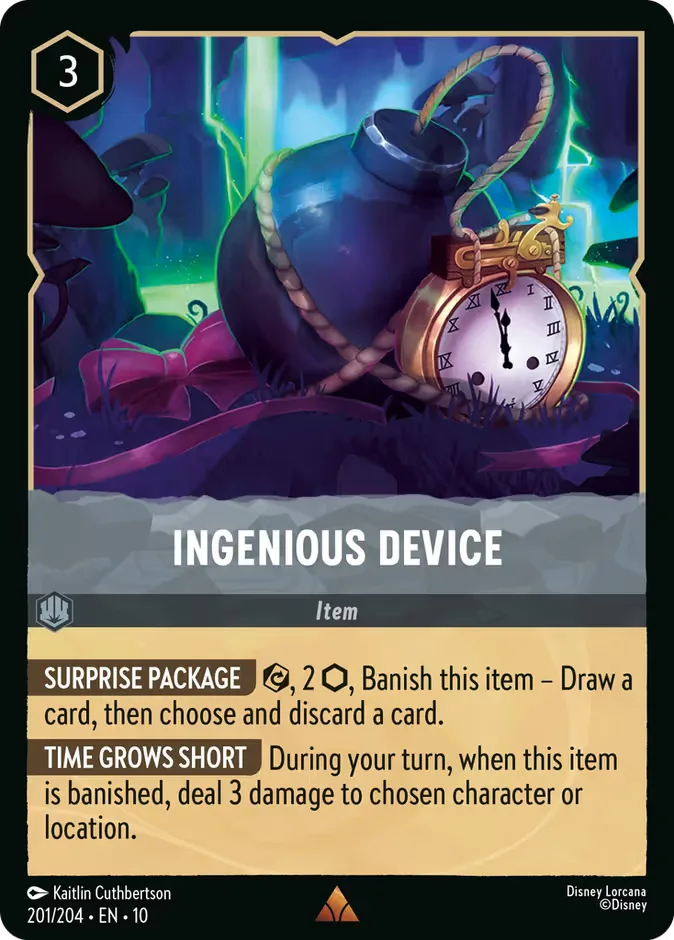 Ingenious Device #201 Whispers in the Well Disney Lorcana card