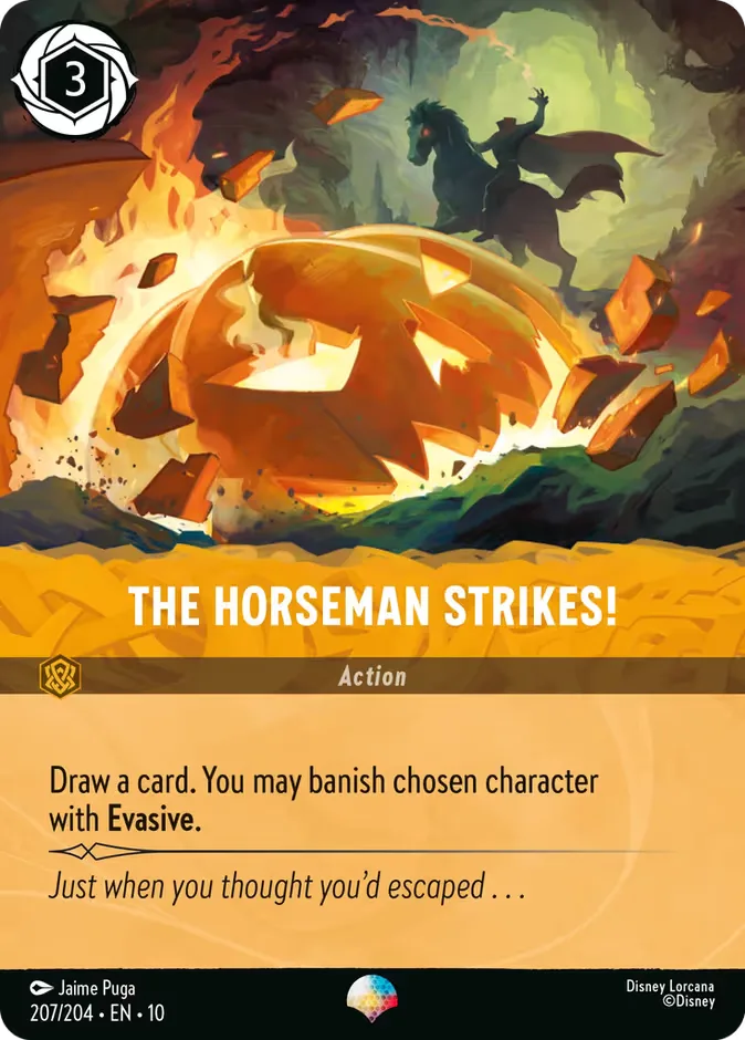 The Horseman Strikes! #207 Whispers in the Well Disney Lorcana card