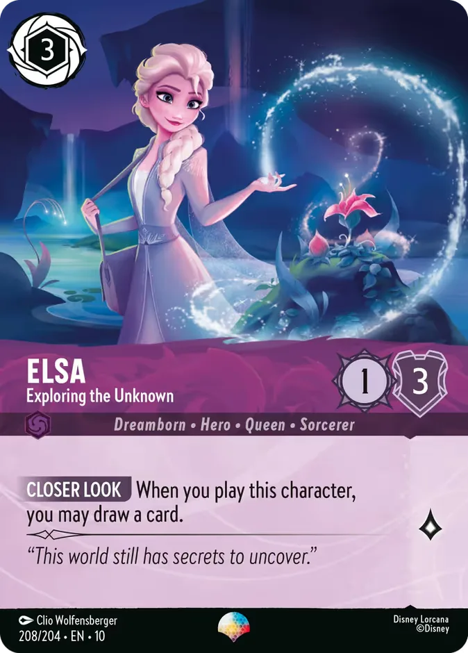 Elsa #208 Whispers in the Well Disney Lorcana card