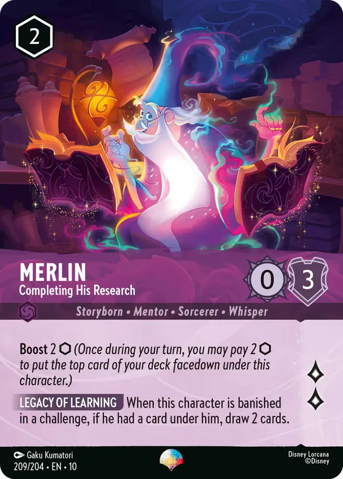 Merlin #209 Whispers in the Well Disney Lorcana card