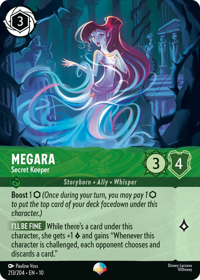 Megara #213 Whispers in the Well Disney Lorcana card