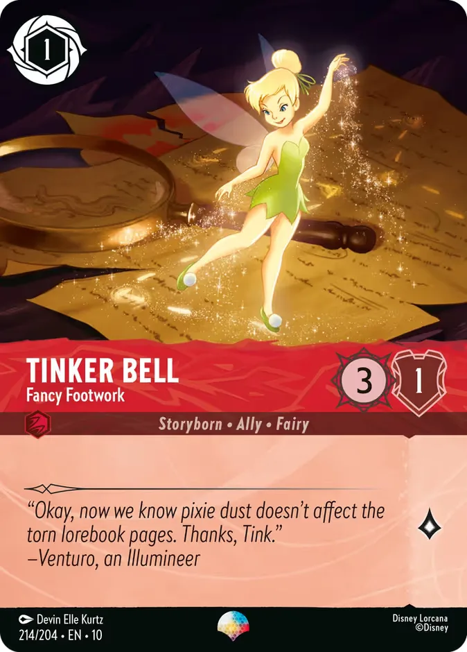 Tinker Bell #214 Whispers in the Well Disney Lorcana card