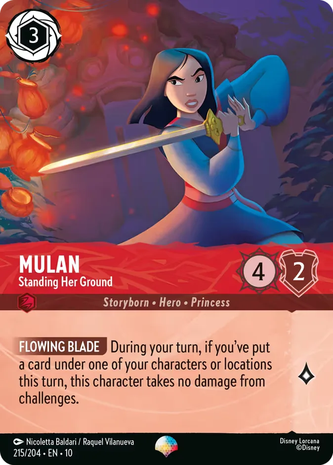 Mulan #215 Whispers in the Well Disney Lorcana card