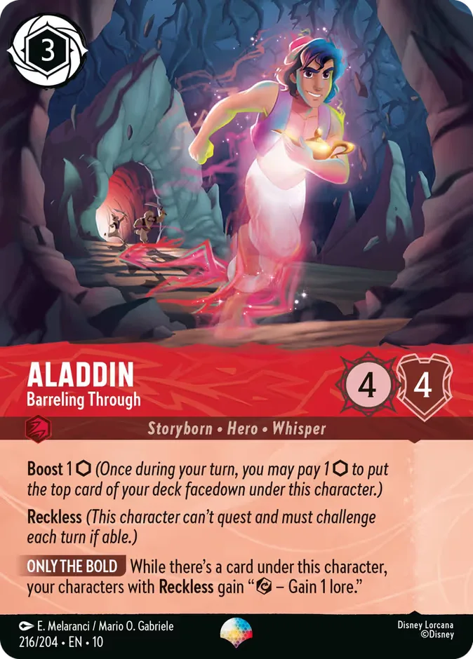 Aladdin #216 Whispers in the Well Disney Lorcana card