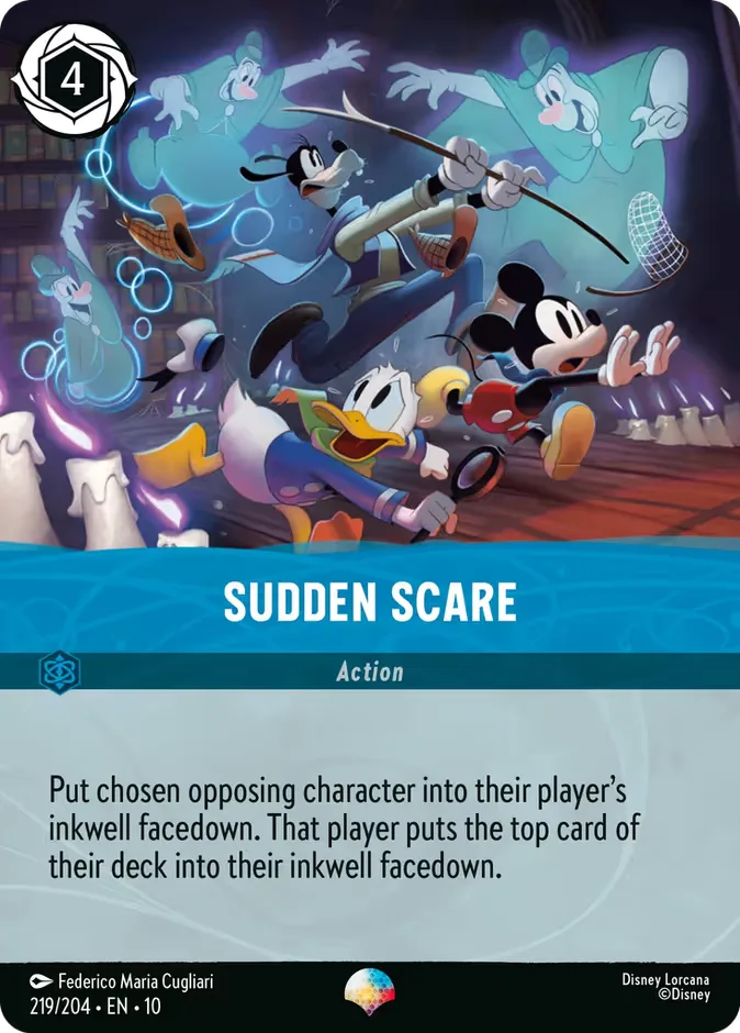 Sudden Scare #219 Whispers in the Well Disney Lorcana card