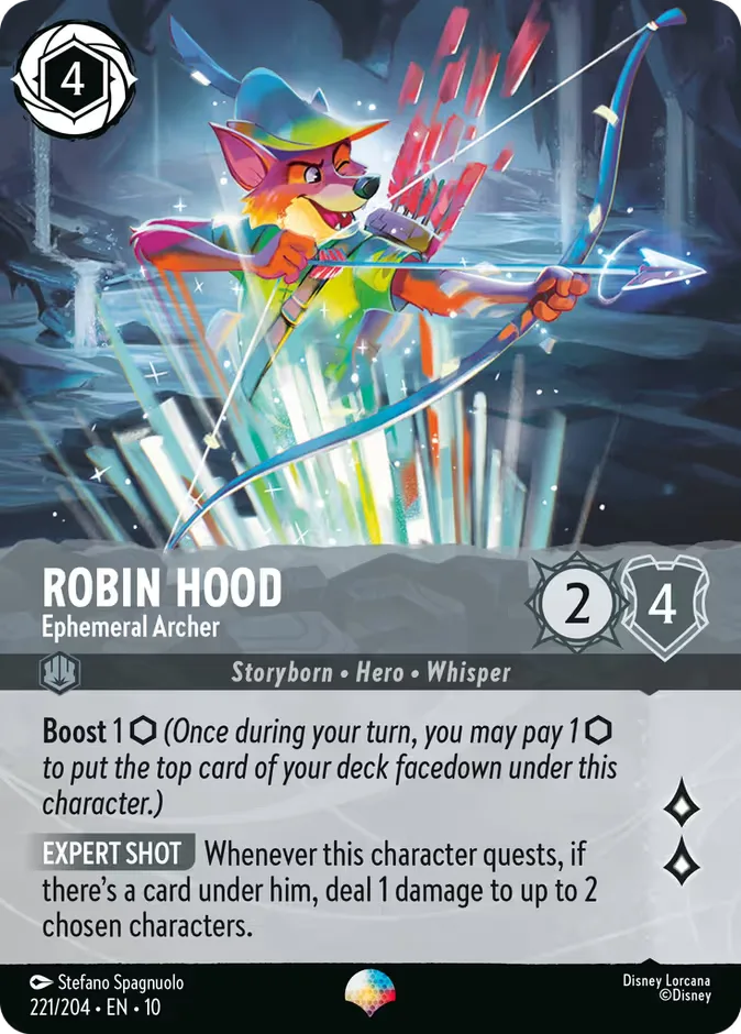 Robin Hood #221 Whispers in the Well Disney Lorcana card